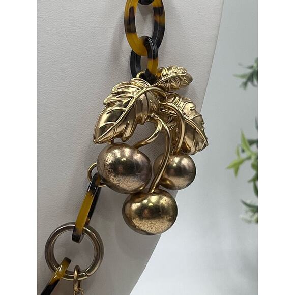 J. Crew Gold and Brown Statement Necklace - Picture 2 of 14